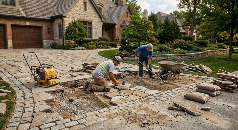 Brick Driveway Repair in Bastrop, TX