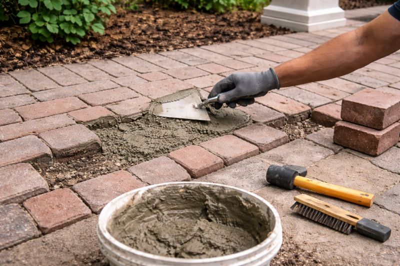 Brick Flatwork Repair in Cedar Creek, TX