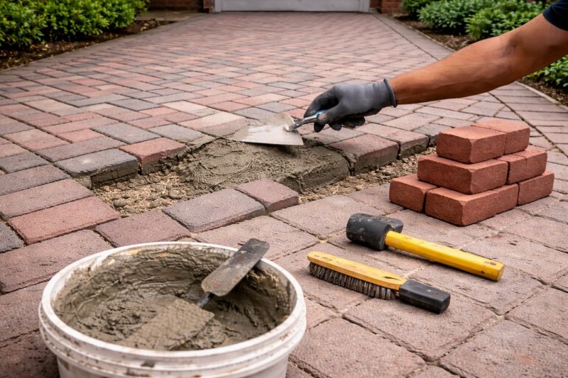 Brick Flatwork Repair in Del Valle, TX