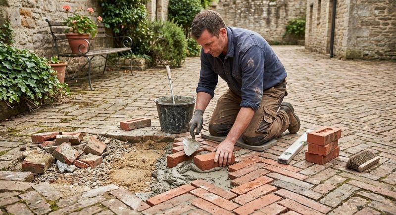 Brick Flatwork Repair in Elgin, TX