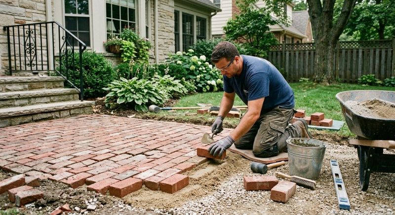 Brick Flatwork Repair in Bastrop, TX
