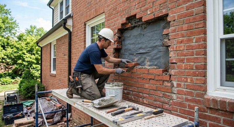Brick Flatwork Repair in Manor, TX