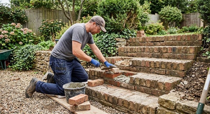 Brick Stairs Repair in Giddings, TX
