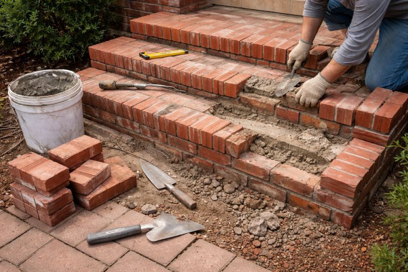 Brick Stairs Repair in Lexington, TX
