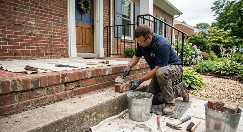 Brick Stairs Repair in Bastrop, TX