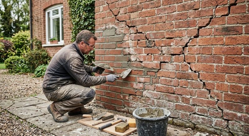 Brick Wall Repair in Cedar Creek, TX