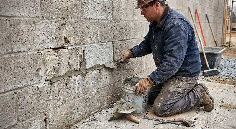 Cement Block Repair in Bastrop, TX