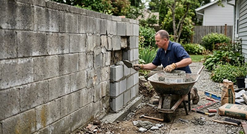 Cinder Block Repair in Bastrop, TX