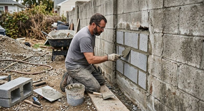 Cinder Block Repair in Bastrop, TX