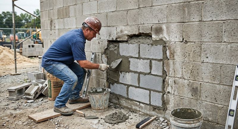Cinder Block Repair in Bastrop, TX