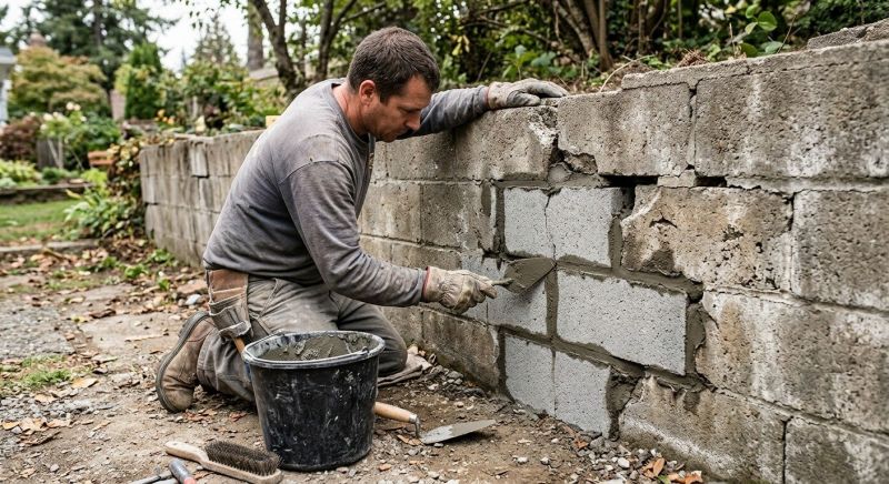 Concrete Block Repair in Elgin, TX