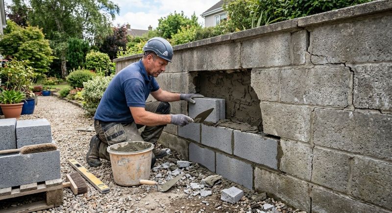 Concrete Block Repair in Manor, TX