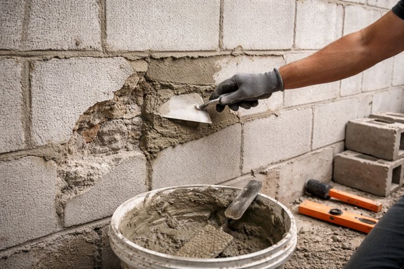 Concrete Block Wall Repair in Bastrop, TX