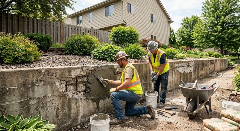 Retaining Wall Repair in Bastrop County, TX