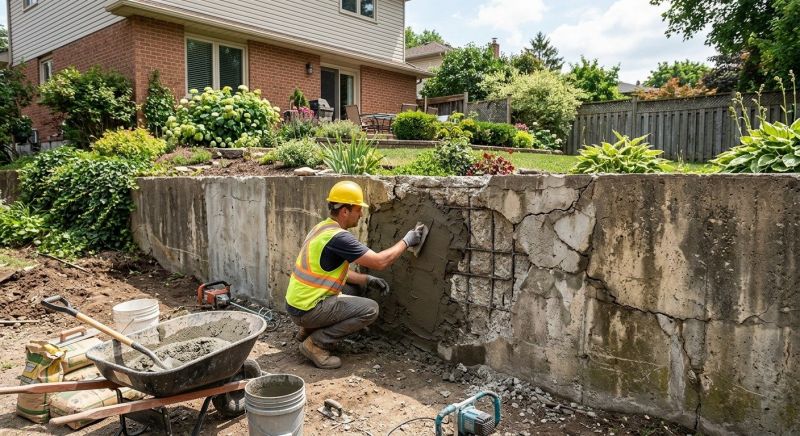 Retaining Wall Repair in Dime Box, TX