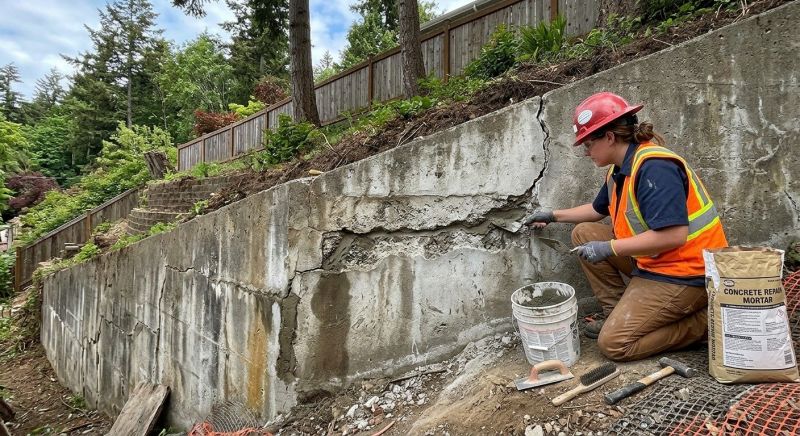 Retaining Wall Repair in Lexington, TX