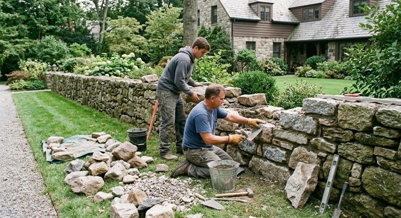 Rock Wall Repair in Bastrop, TX