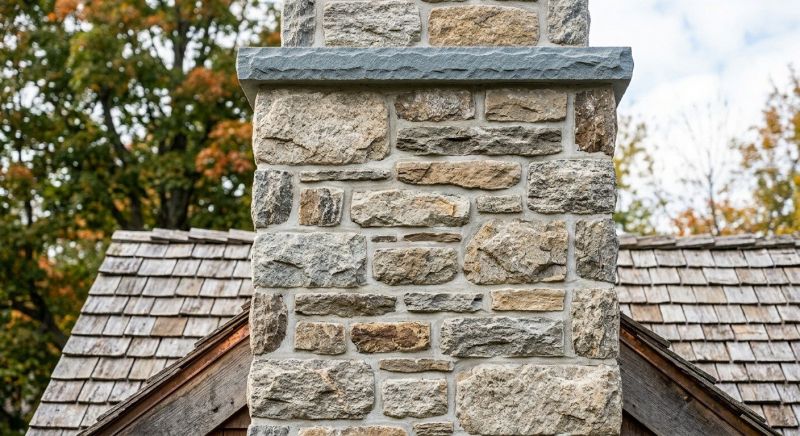 Stone Chimney Installation in Bastrop County, TX