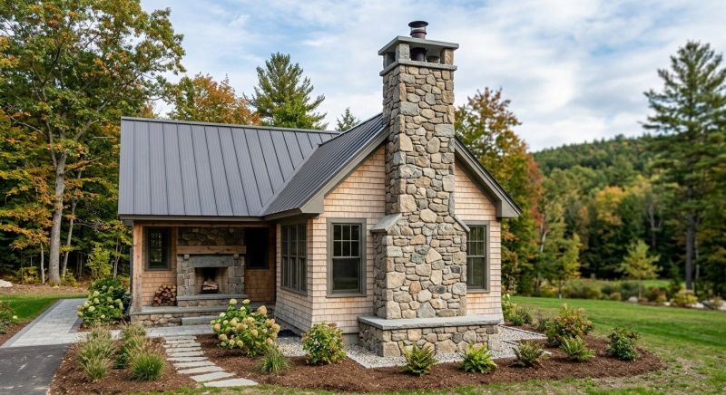 Stone Chimney Installation in Dime Box, TX