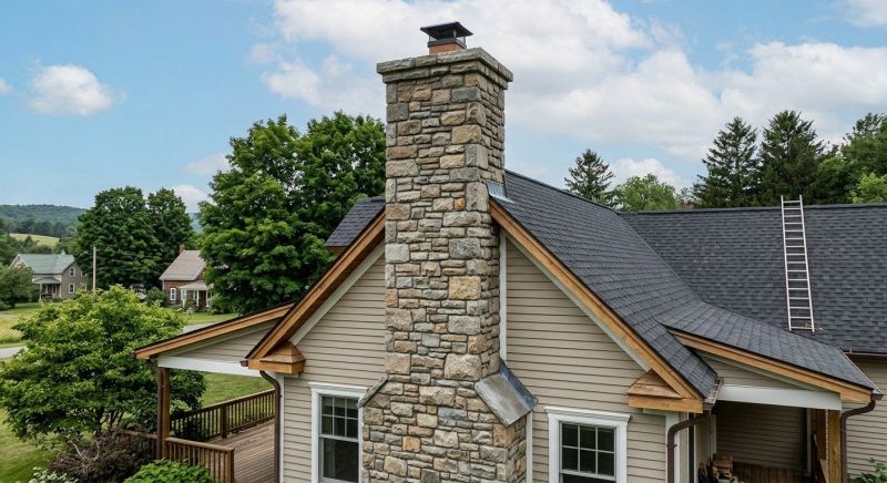 Stone Chimney Installation in Bastrop, TX