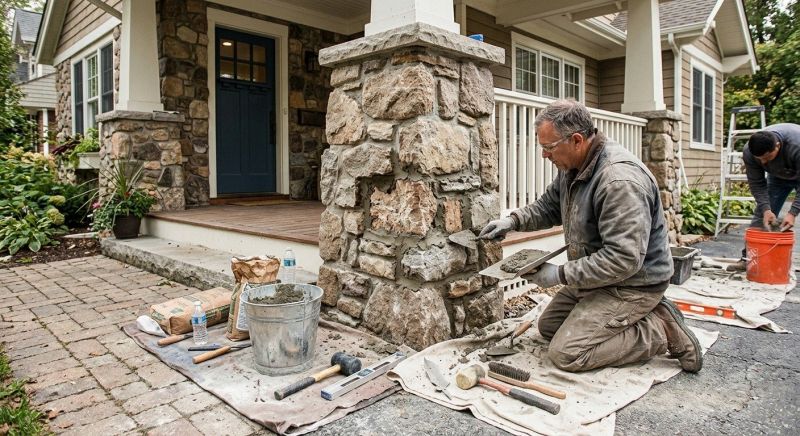 Stone Column Repair in Bastrop, TX