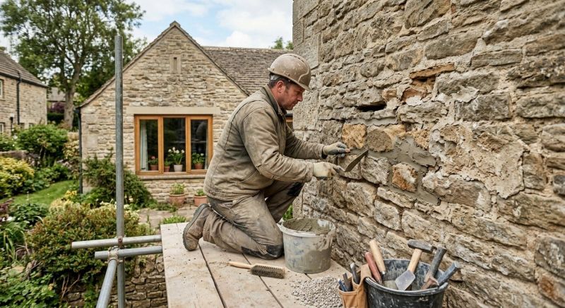 Stone Masonry Repair in Lexington, TX