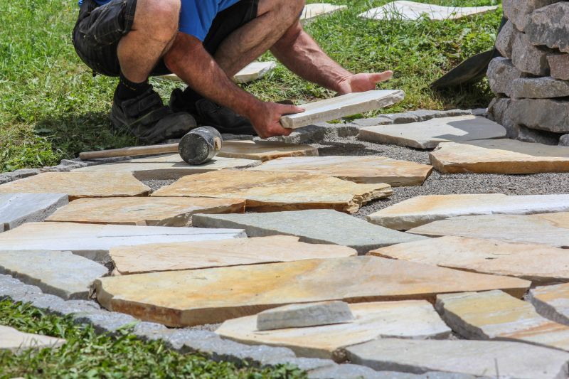 Stone Walkway Repair in Bastrop, TX