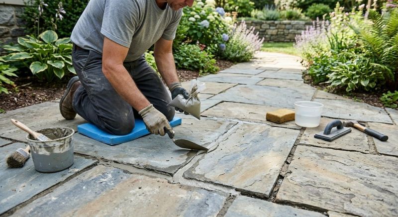 Stone Walkway Repair in Bastrop, TX