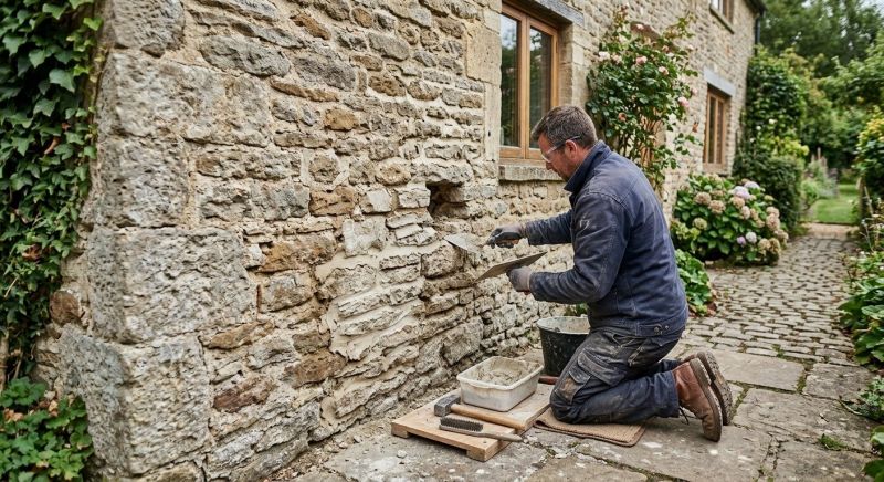 Stonework Repair in Bastrop County, TX